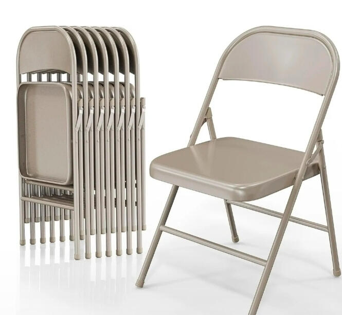Tan Metal Event Chairs